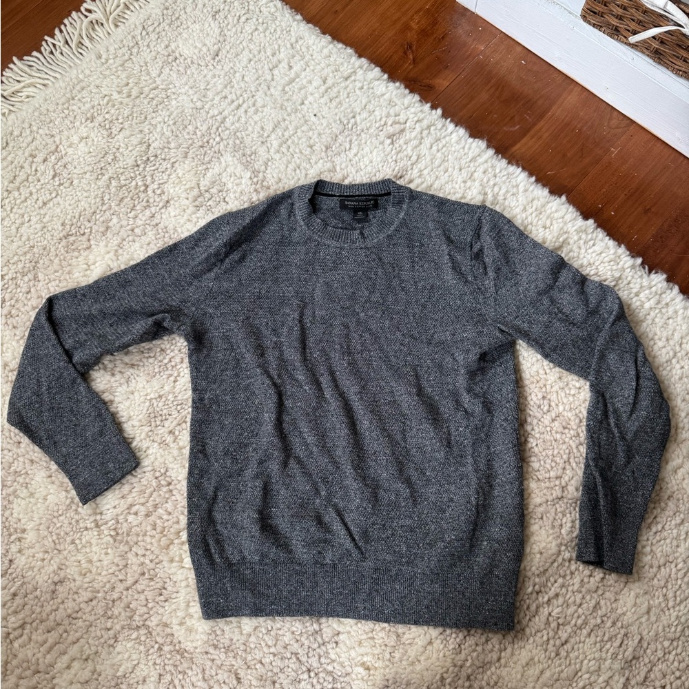 Banana Republic Charcoal Crewneck Sweater